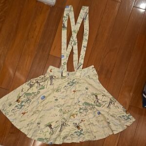 100 Acre Wood Cream Skirt with Suspenders